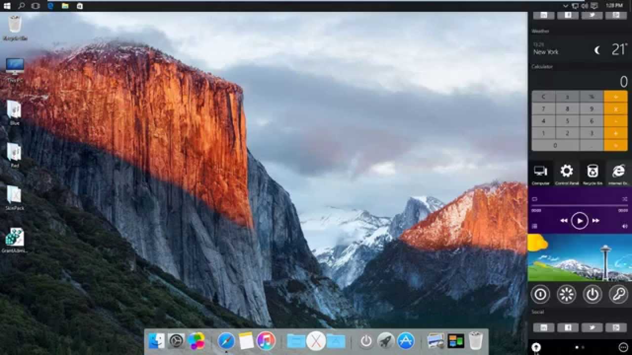 windows 10 apple mac theme